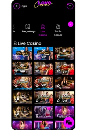 Love Casino casino live dealer spellen mobiel