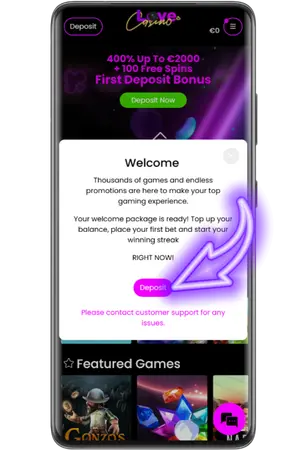 Activeer je account bij Love Casino Nederland.